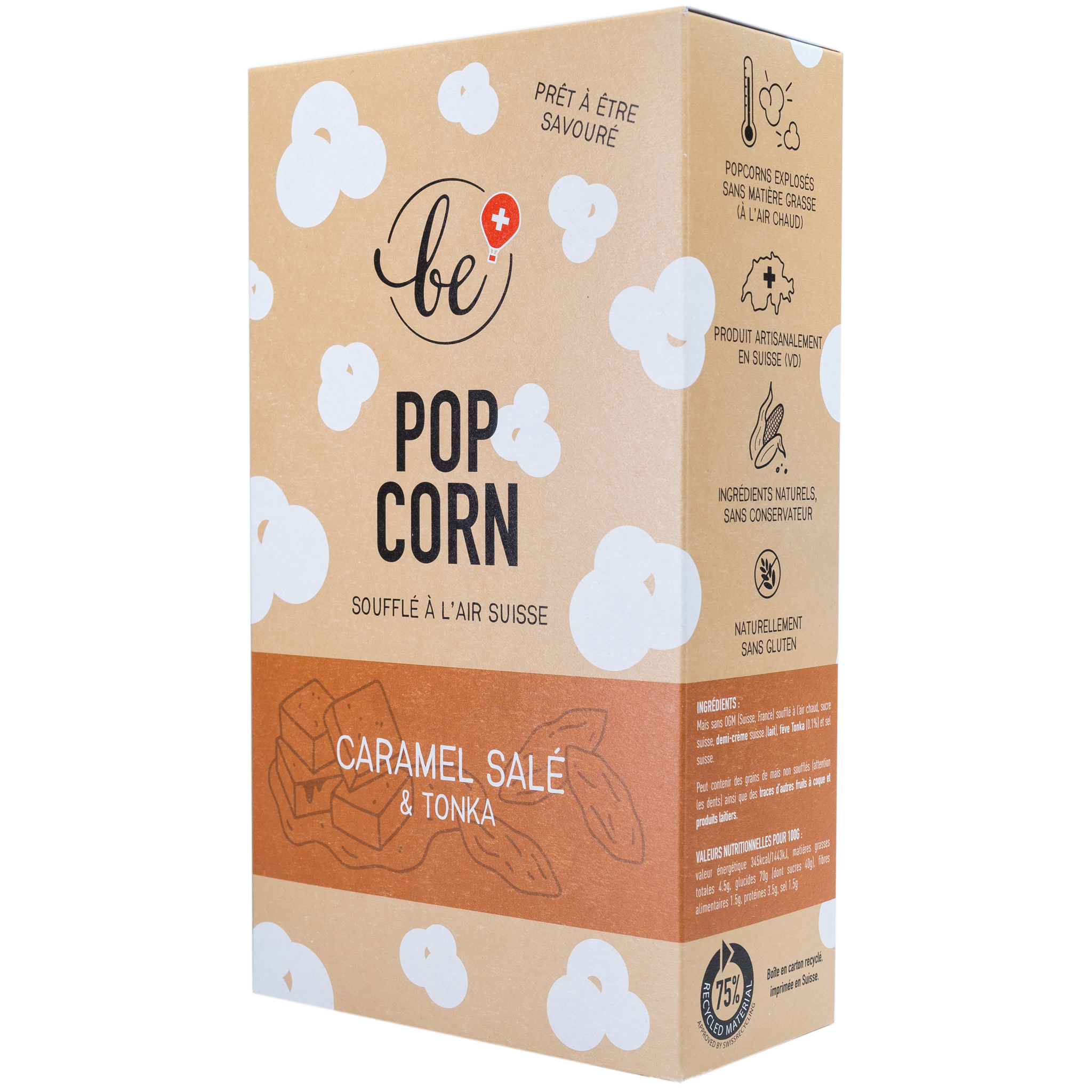 Grand paquet de popcorn au caramel salé et tonka