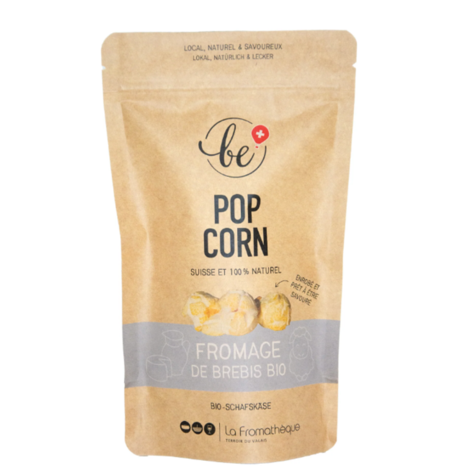 Petit paquet de popcorn au fromage de brebis