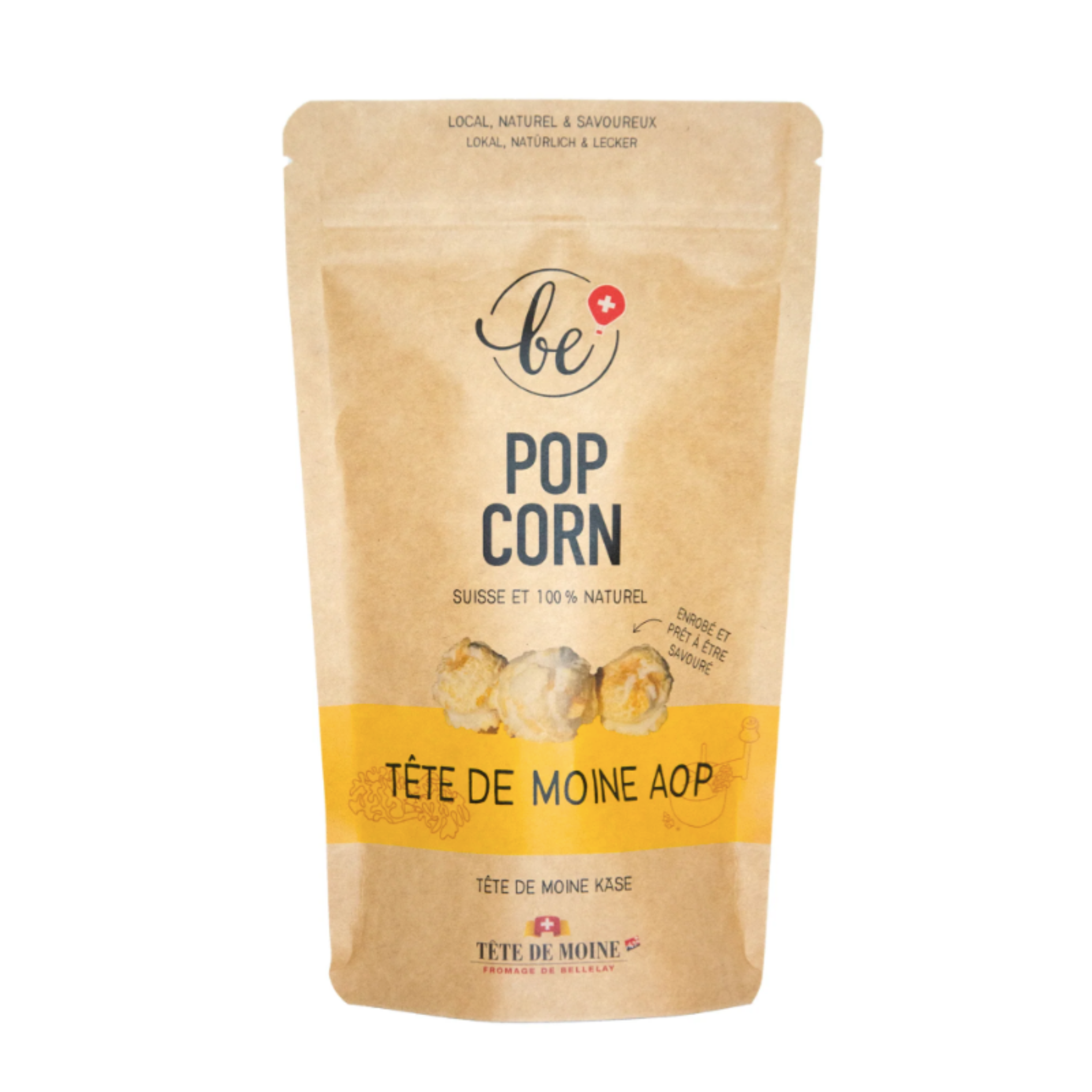 Petit paquet de popcorn au fromage de Tête de moine