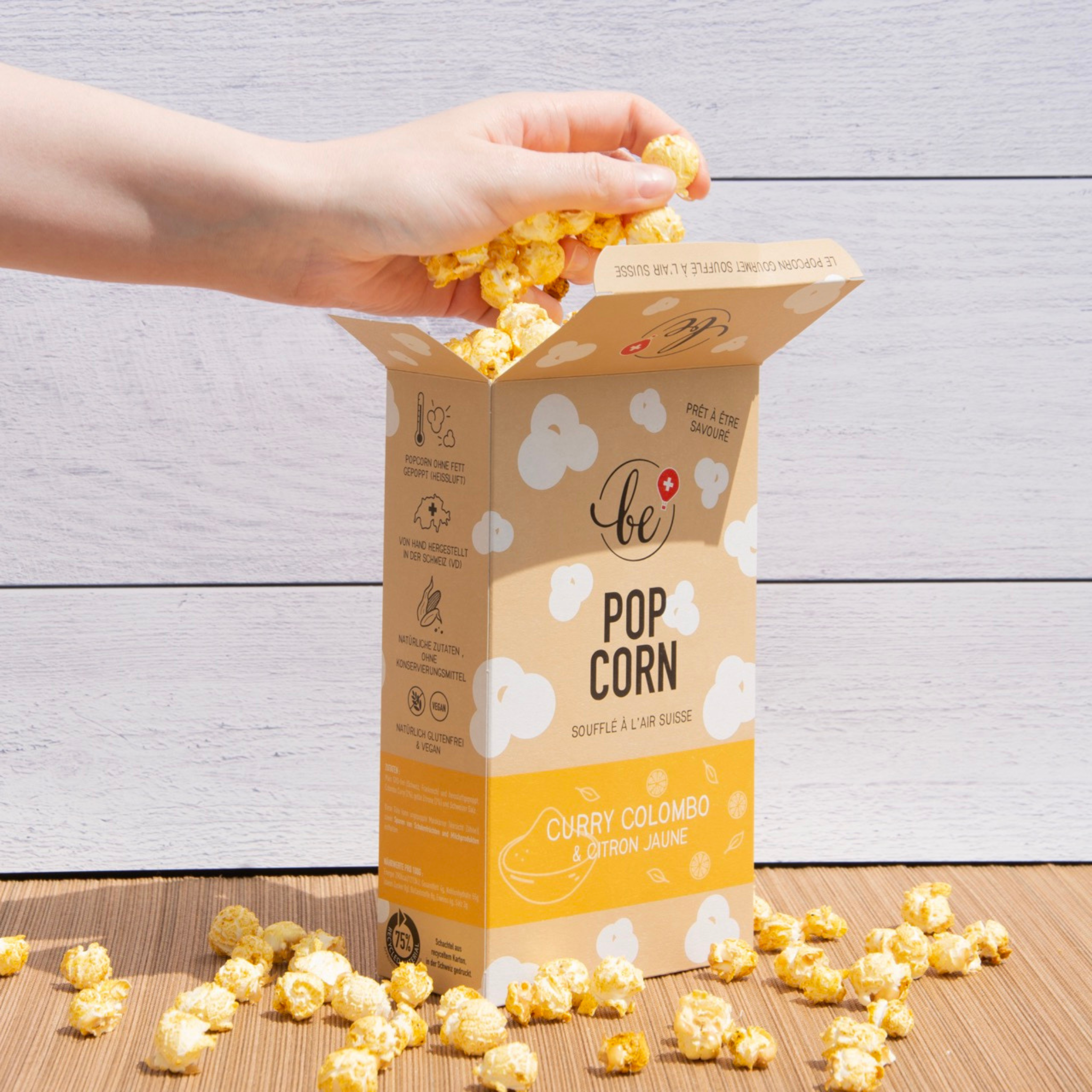 Popcorn au Curry Colombo & Citron jaune