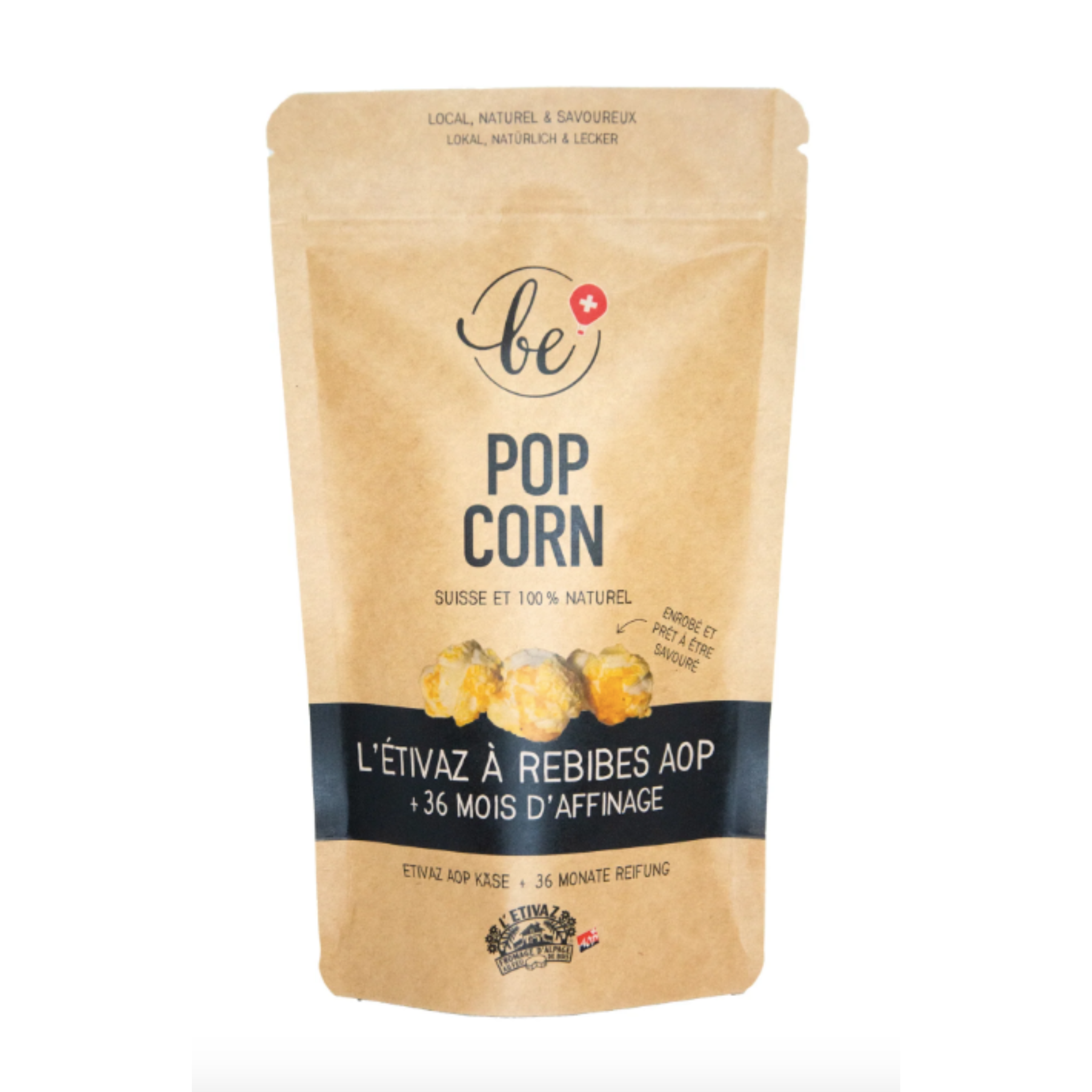 Petit paquet de popcorn à l'Étivaz à rebibes et 36 mois d'affinage