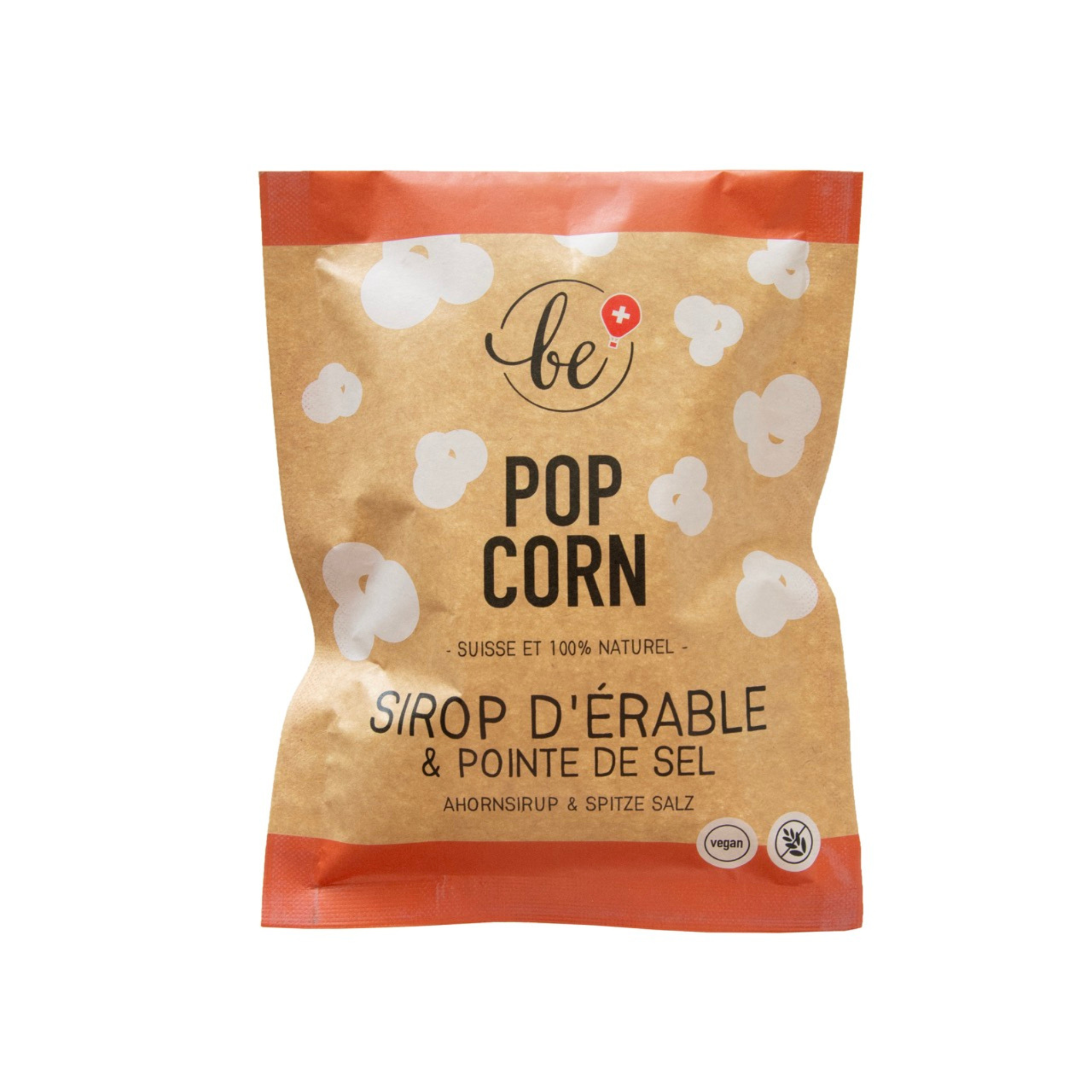 Mini paquet de popcorn croquant au sirop d'érable et pointe de sel