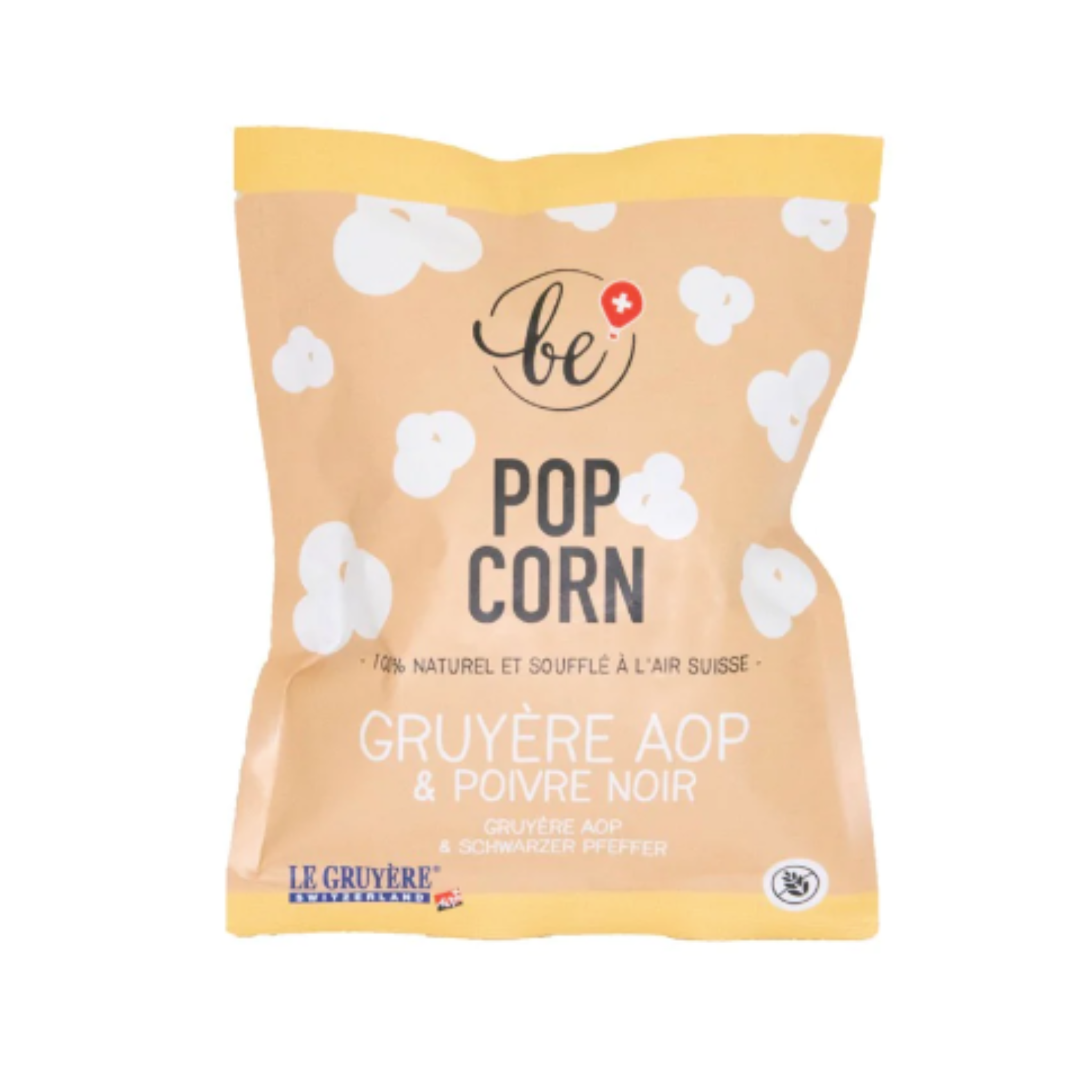 Mini paquet du popcorn au gruyère aop et poivre noir
