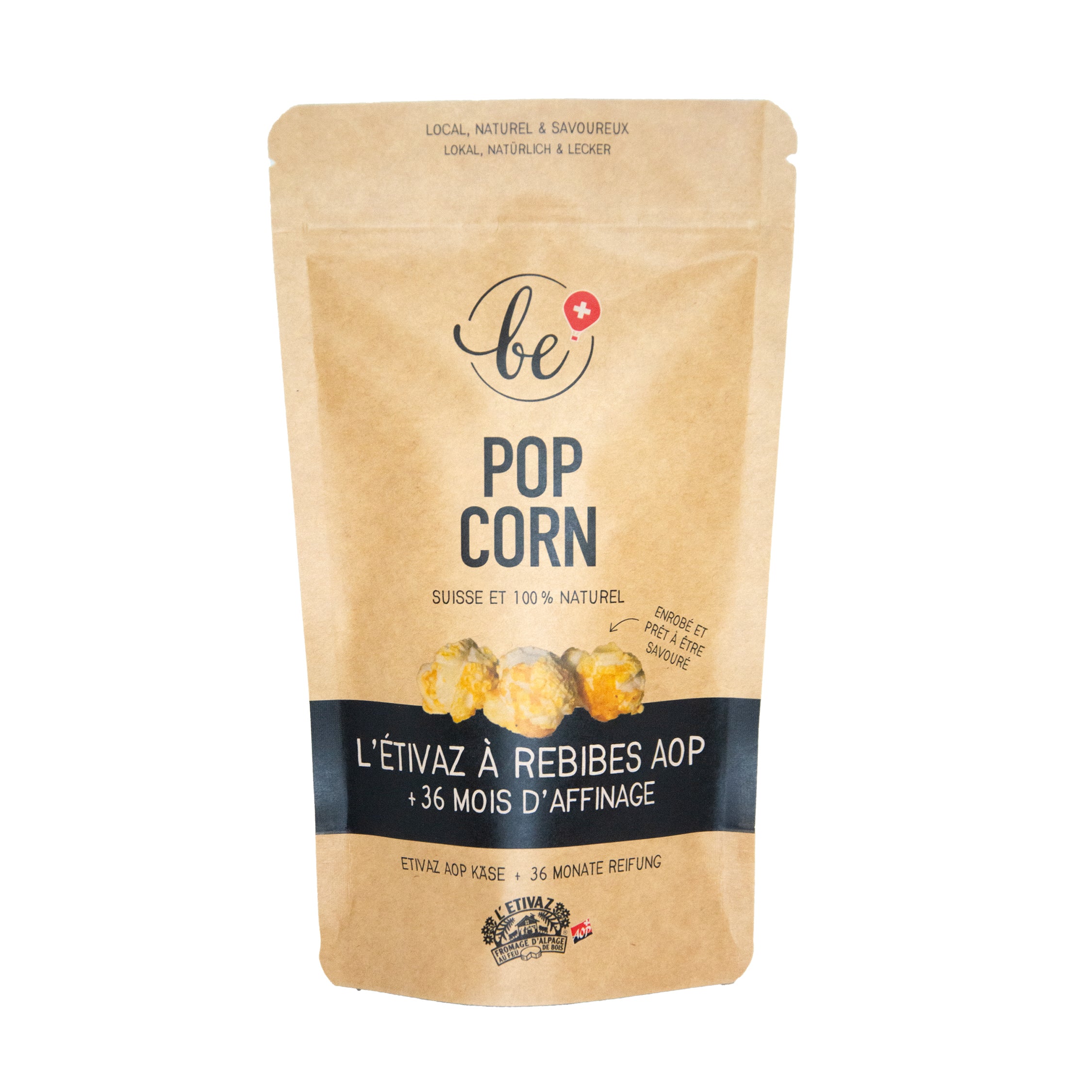 Petit paquet de popcorn à l'Étivaz 36 mois d'affinage